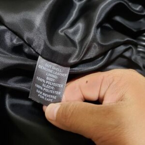 Johnston and murphy men leather jacket size M - Picture 9 of 10